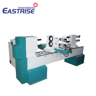 3 軸ダブルツールホルダー水平スピンドル付き CNC 木工旋盤機