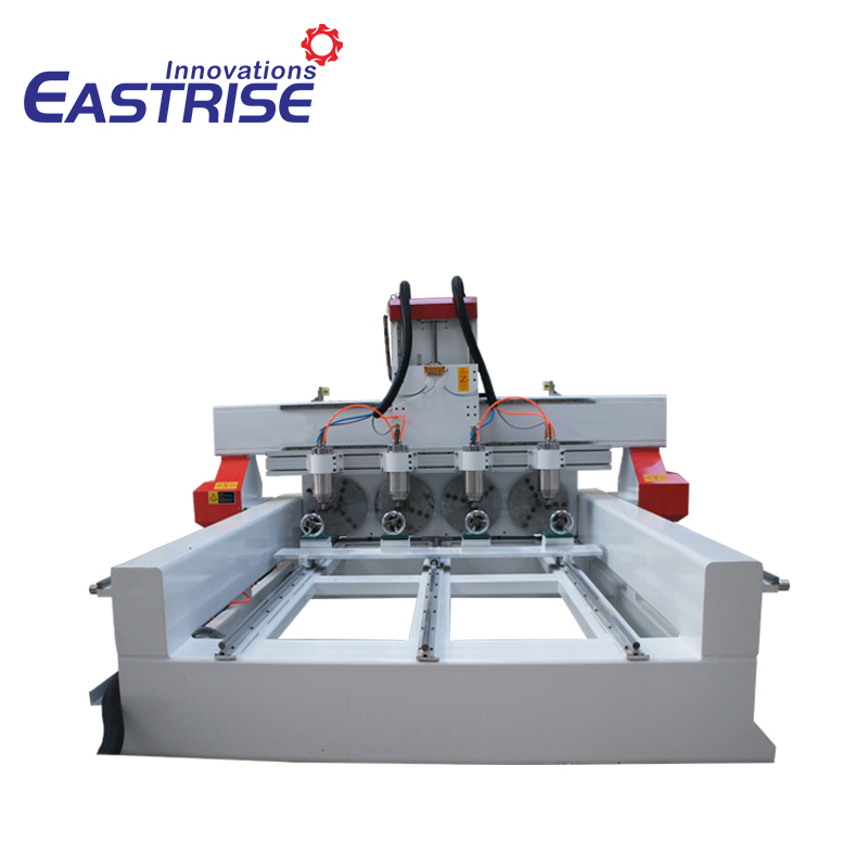 中国販売のための 4 ヘッド丸型木材 3D 彫刻 CNC ルーター マシン