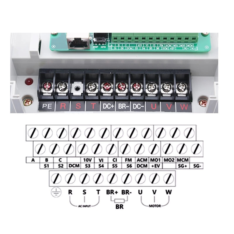 FULING インバーター VFD 3.7 KW 220V 380V 可変周波数ドライブ 7A 電流、CNC フライス盤スピンドルモーター速度制御