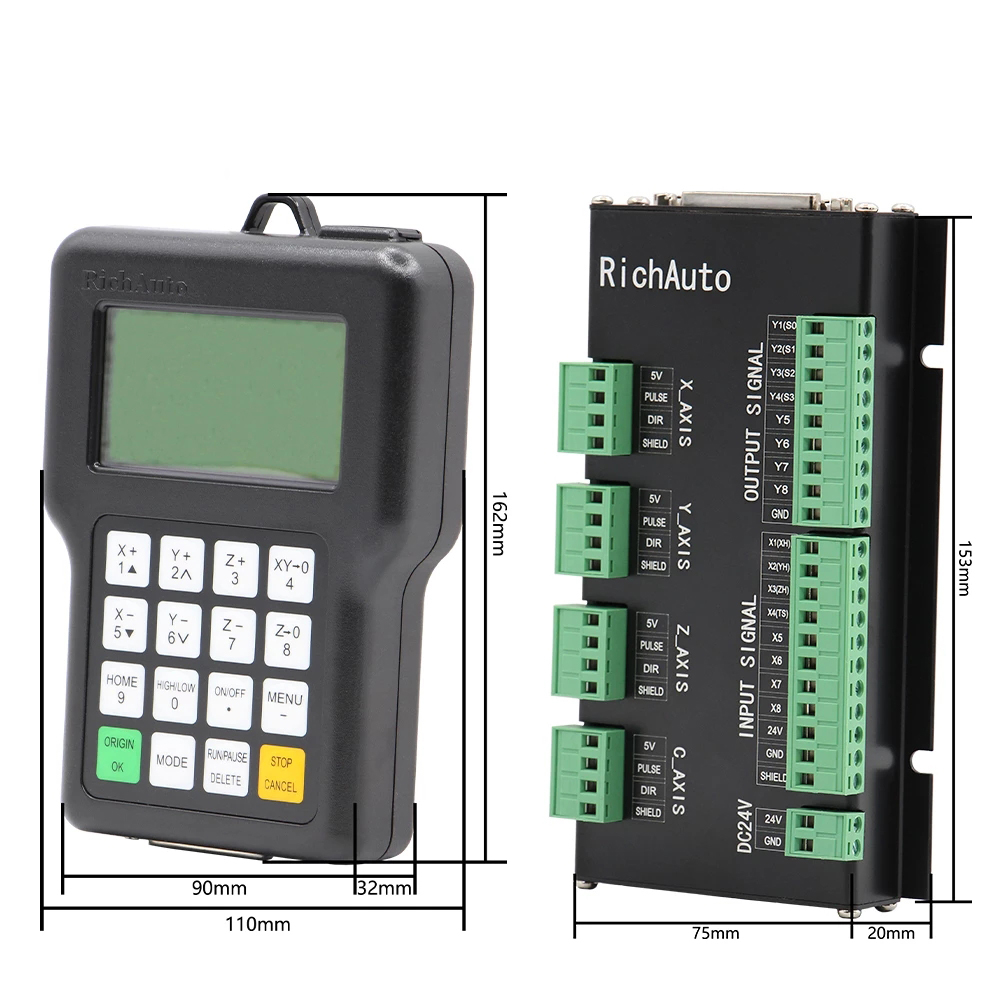 RichAuto DSP A11 DSP コントローラー英語版 CNC ルーターマシンに使用